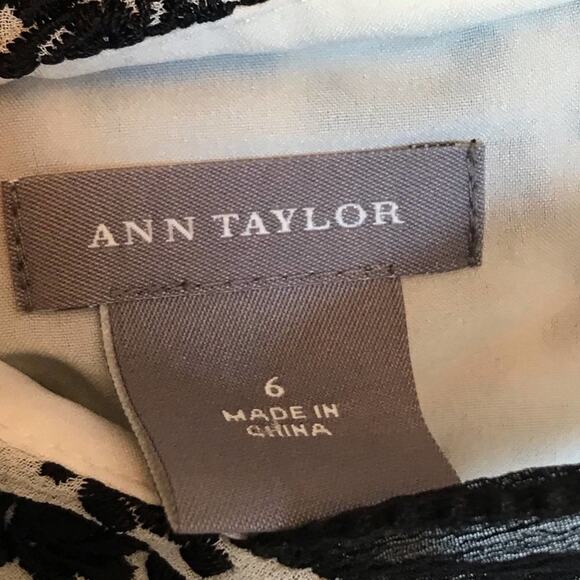 Ann Taylor L camisole beaded lace shoulders flower - Picture 4 of 7